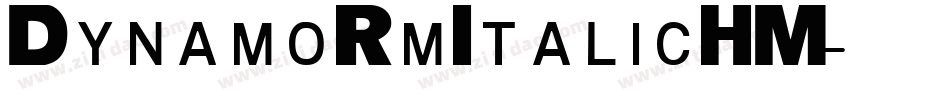 DynamoRmItalicHM字体转换