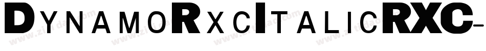 DynamoRxcItalicRXC字体转换