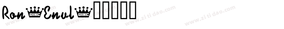 Ron-Envl字体转换