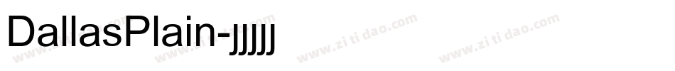 DallasPlain字体转换