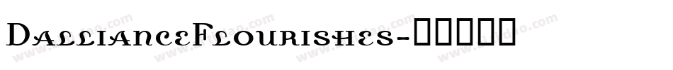 DallianceFlourishes字体转换