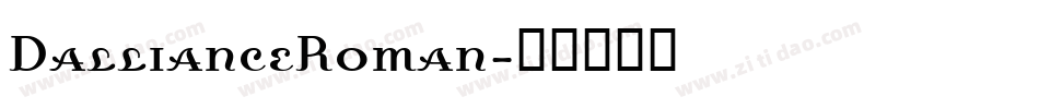 DallianceRoman字体转换