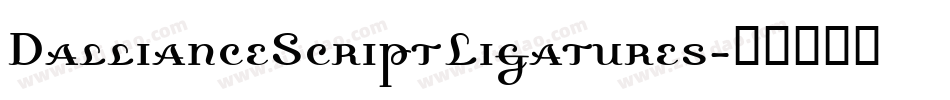 DallianceScriptLigatures字体转换