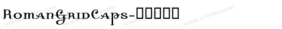 RomanGridCaps字体转换