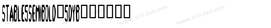 Stable5Semibold-5DyB字体转换