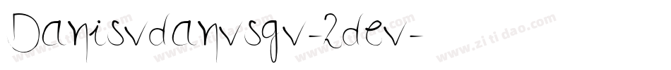 Danisvdanvsgv-2dev字体转换