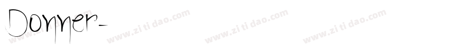 Donner字体转换