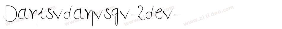 Danisvdanvsgv-2dev字体转换