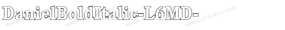 DanielBoldItalic-L6MD字体转换