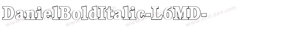 DanielBoldItalic-L6MD字体转换