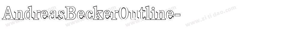 AndreasBeckerOutline字体转换