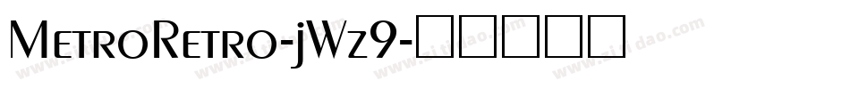 MetroRetro-jWz9字体转换
