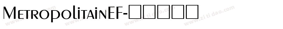 MetropolitainEF字体转换