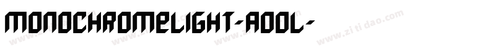 MonochromeLight-AOoL字体转换