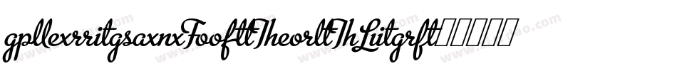 AmericanGotURWTLig字体转换