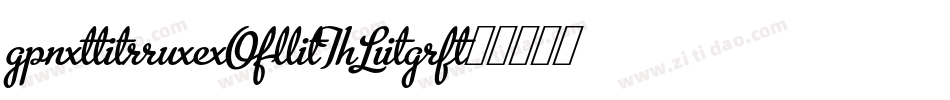 AntiqueOliTLig字体转换