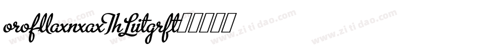 RomanaTLig字体转换