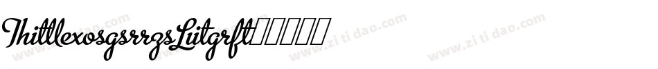 TimeScrDLig字体转换