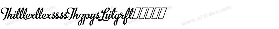 TimelessTCYLig字体转换