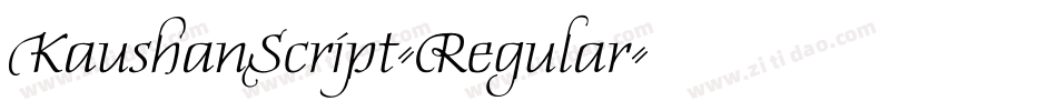 KaushanScript-Regular字体转换