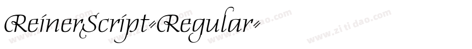 ReinerScript-Regular字体转换