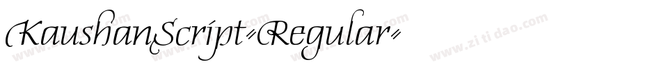 KaushanScript-Regular字体转换