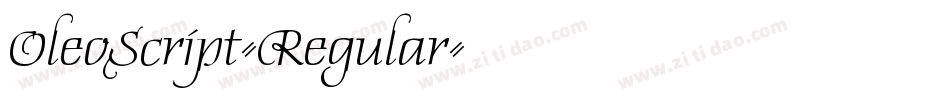 OleoScript-Regular字体转换