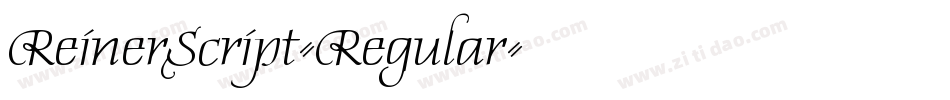 ReinerScript-Regular字体转换