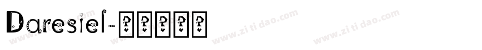 Daresiel字体转换