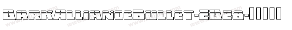 DarkAllianceBullet-ZDz8字体转换