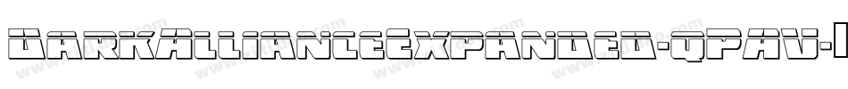 DarkAllianceExpanded-qPAV字体转换
