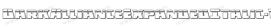 DarkAllianceExpandedItalic-VZDw字体转换