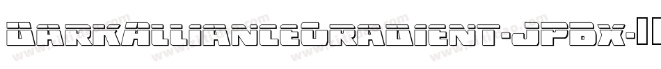 DarkAllianceGradient-JPBx字体转换