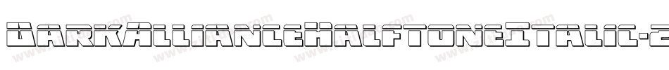 DarkAllianceHalftoneItalic-zaOD字体转换