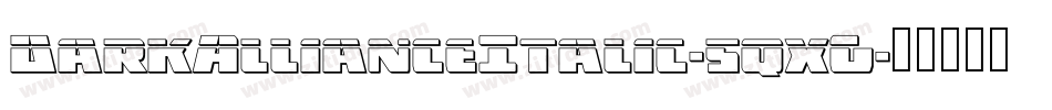 DarkAllianceItalic-5qxG字体转换