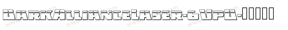 DarkAllianceLaser-6VpD字体转换
