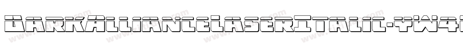 DarkAllianceLaserItalic-yW4M字体转换