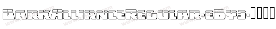DarkAllianceRegular-eBy3字体转换