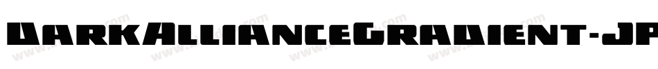DarkAllianceGradient-JPBx字体转换