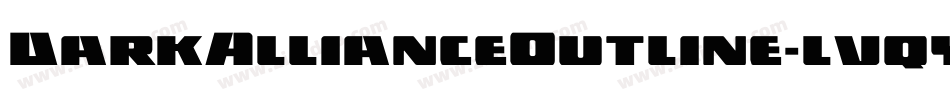 DarkAllianceOutline-lvqy字体转换
