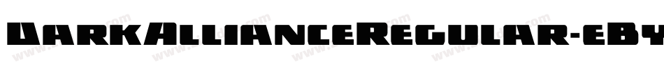 DarkAllianceRegular-eBy3字体转换