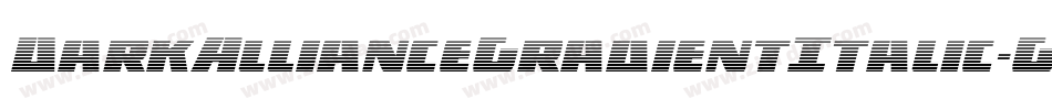 DarkAllianceGradientItalic-G9nD字体转换