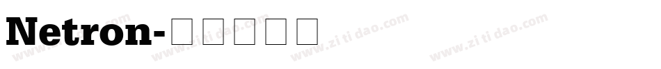 Netron字体转换