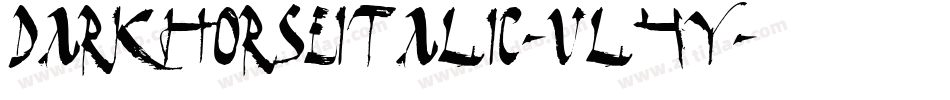 DarkHorseItalic-vl4y字体转换