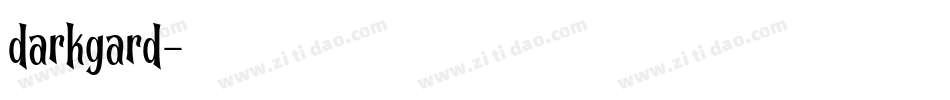 darkgard字体转换