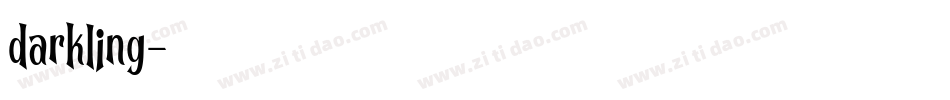 darkling字体转换