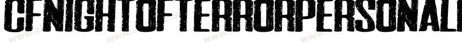 CfNightOfTerrorPersonalRegular-ALPOD字体转换