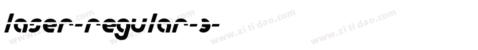 LASER-REGULAR-3字体转换