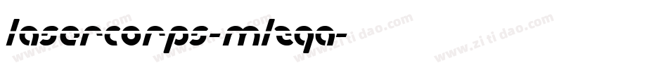 LaserCorps-mLZqa字体转换