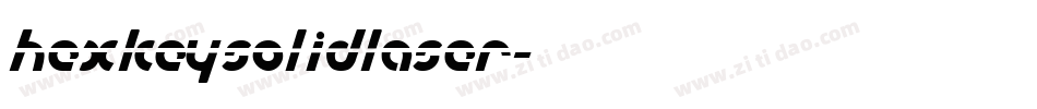 hexkeysolidlaser字体转换